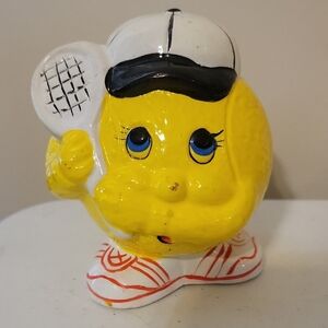 Yellow Tennis Ball Piggy Bank